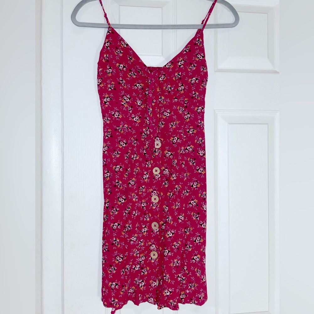 Red Flowy Dress
